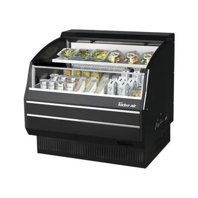 Turbo Air TOM-40LB-SP-N 39 1/8" Horizontal Open Air Cooler w/ 2 Levels, 115v, Black