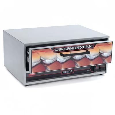 Nemco 8045W-BW-220 Humidified Hot Dog Bun Warmer w/ 64 Bun Capacity, 220v/1ph, Stainless Steel