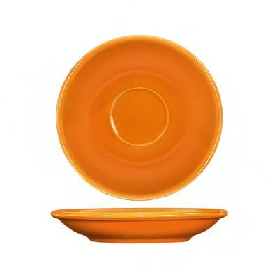ITI CA-36-O 5 1/8" Round Cancun A.D. Saucer - Ceramic, Orange