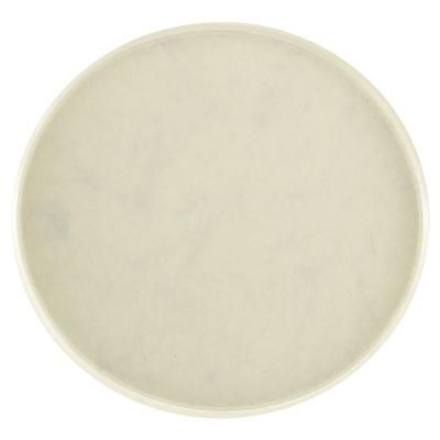 Cambro 1550531 16" Round Serving Camtray - Low-Profile, Fiberglass, Galaxy Antique Parchment Silver, 16" Diameter