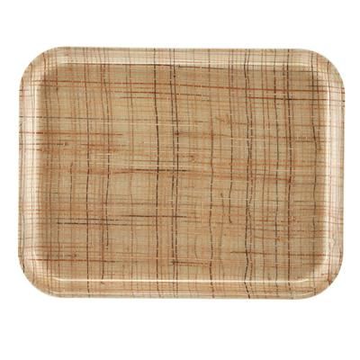 Cambro 1622204 Fiberglass Camtray Cafeteria Tray - 22"L x 16"W, Rattan, Rectangular, Brown