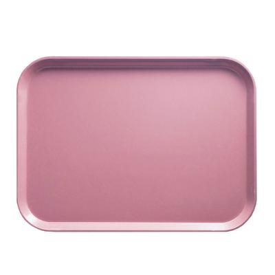 Cambro 1622409 Fiberglass Camtray Cafeteria Tray - 22"L x 16"W, Blush, Pink