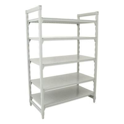 Cambro CPU183684S5PKG Camshelving Premium Solid Shelving Unit - 5 Shelves, 36"L x 18"W x 84"H