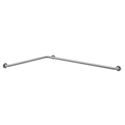 Bobrick B-5837 Two Wall Grab Bar, 1 1/4"Diameter, 36"W, 54"D, Stainless Steel