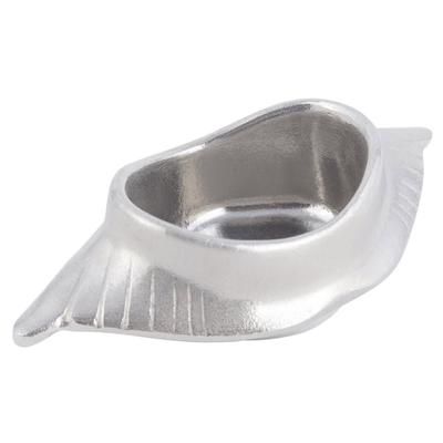 Bon Chef 5041 6" Crab Shell Dish, Aluminum/Pewter-Glo, Silver