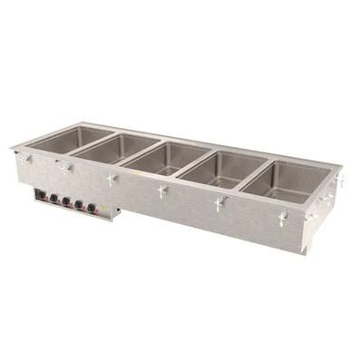 Vollrath 3640850 Drop-In Hot Food Well w/ 5 Full Size Pan Capacity, 208v/1ph, Stainless Steel