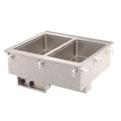 Vollrath 3647280 Drop-In Hot Food Well w/ 2 Full Size Pan Capacity, 240v/1ph, Stainless Steel
