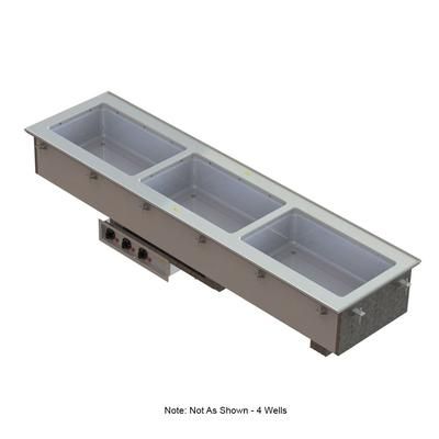 Vollrath 36650 Drop-In Hot Food Well w/ 4 Full Size Pan Capacity, 208 240v/1ph, Stainless Steel