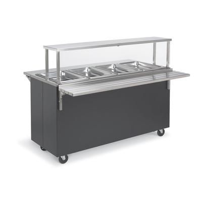 Vollrath 39770 60" Hot Food Table w/ 4 Wells & Enclosed Base, 120v, Brown