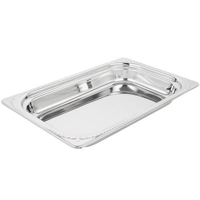 Vollrath 8230410 6 3/10 qt Miramar Decorative Full Size Rectangular Pan - Stainless, 18/8 Stainless Steel