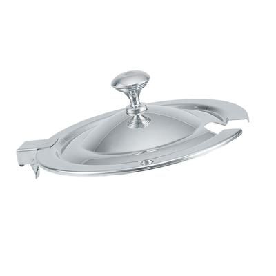 Vollrath 8231610 Hinged Cover for 7 qt Decorative Soup Inset - Chrome Knob, Stainless