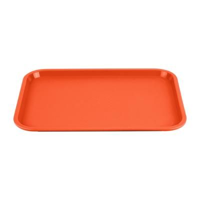 Vollrath 86124 Plastic Fast Food Tray - 18"L x 14"W, Orange