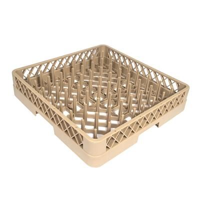 Vollrath TR3 Full-Size Dishwasher Peg Rack - 9 Rows, Beige, 9 x 9 Rows