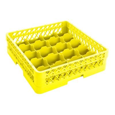 Vollrath TR5A 08 Rack-Master Glass Rack w/ 20 Compartments - 20 Extender, Yellow