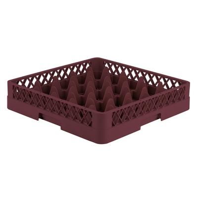 Vollrath TR6 21 Rack-Master Glass Rack w/ 25 Compartments - Burgundy, Red