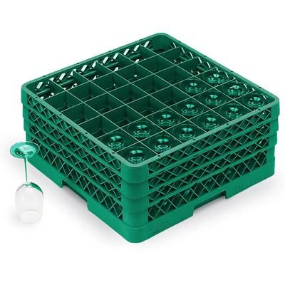 Vollrath TR7CCC 19 Rack-Master Glass Rack w/ 36 Compartments - 36 Extenders, Green