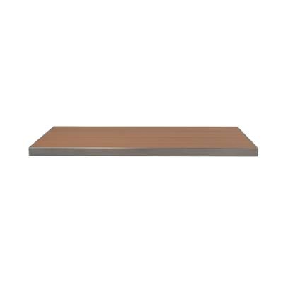 emu A1494 (06-401) Rectangular Sid Outdoor Table Top - 26" x 30", Aluminum, Oak, Wood-Look Aluminum