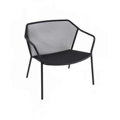 emu E524 (24) Darwin Indoor/Outdoor Stackable Lounge Chair - Steel, Black