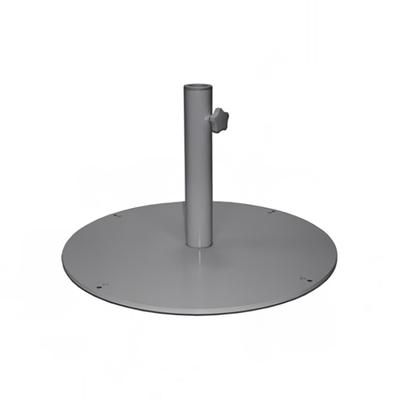 emu E925 (22) 2 ft Round Shade Umbrella Base - 105 lb, Steel, Antique Iron, 105 lbs, Gray