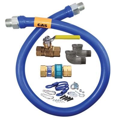 Dormont 1675KIT36 36" Gas Connector Kit w/ 3/4" Male/Male Couplings, Stainless Steel
