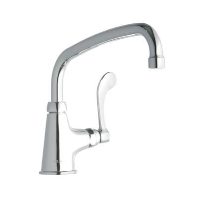 Elkay LK535AT10T4 Deck Mount Pantry Faucet w/ 10" Swing Spout & 4" Wrist Blade Handles, Chrome
