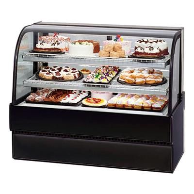 Federal CGR5042 50" Full Service Bakery Case w/ Curved Glass - 3 Levels, 120v, Black