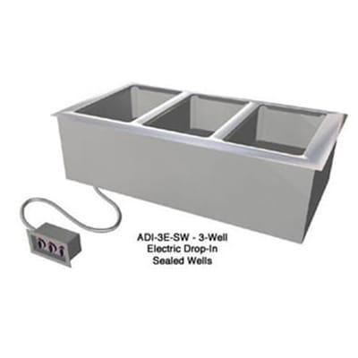 Duke ADI-5E-SW 120 Drop-In Hot Food Well w/ 5 Full Size Pan Capacity, 120v, Stainless Steel