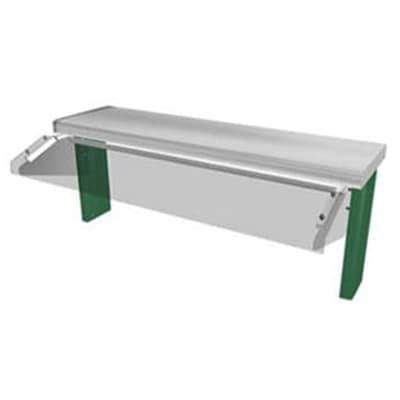 Duke TS530-32-1SN 31 5/8" Sneeze Guard, Single Service Buffet Style w/ Acrylic End Guards, Acrylic Guard, Clear