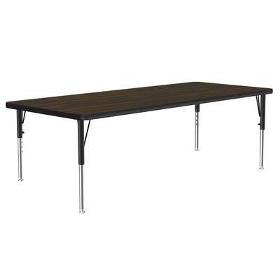 Correll A3072-REC-01-09-09 Activity Table w/ 1 1/4" High Pressure Top, 72"W x 30"D, Walnut, Brown
