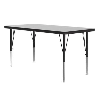 Correll AM2460-REC-15-09-09 60" EconoLine Rectangular Activity Table w/ Gray Granite Top, 29"H