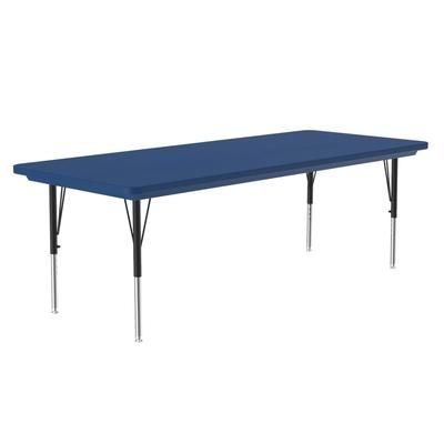Correll AR3060-REC-27-09 Rectangular Activity Table w/ Plastic Top, 60"W x 30"D - Blue