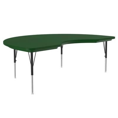 Correll AR4872-KID-29-09 Activity Table w/ Plastic Top, 72"W x 48"D - Green