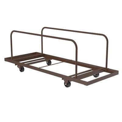 Correll T282-01 Table Truck w/ 10 Folding Table Capacity, Steel, Brown