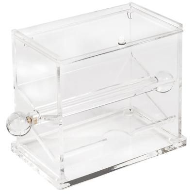 Tablecraft 226 Single Sided Stir Stick Dispenser - Clear, Acrylic, Round or Flat Sticks
