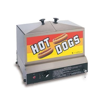 Gold Medal 8007 Hot Dog Steamer w/ 80 Hot Dogs & 80 Bun Capacity, 120v, Stainless Steel