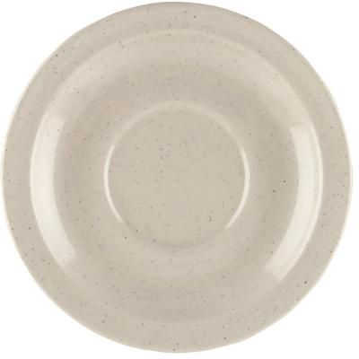 GET DC-200-IR Supermel 5 3/4" Round Melamine Saucer for DC 100 & DC 101, Ironstone, White