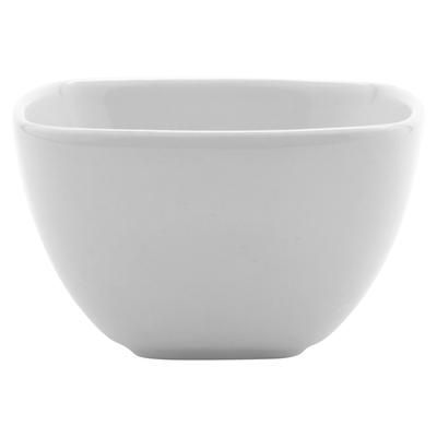 GET PA1101498812 13 1/2 oz Square Asia Bowl - Porcelain, Bright White