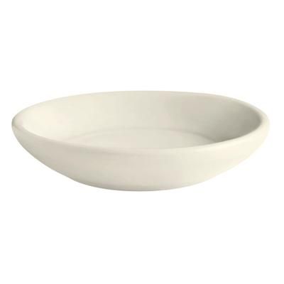 GET PA1101700048 3 1/2" Round Actualite Butter Pad - Porcelain, Bright White