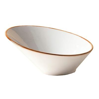 GET PA1605807506 28 7/10 oz Round Artisan Bowl - Porcelain, Beige