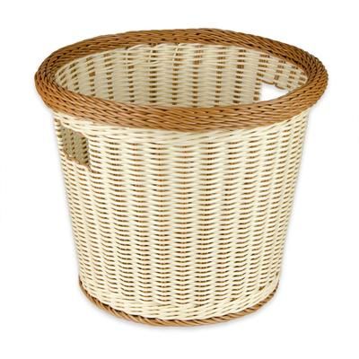 GET WB-1522-TT 14" Round Bread Basket, Polypropylene, Two-Tone, Beige, Pack of 6