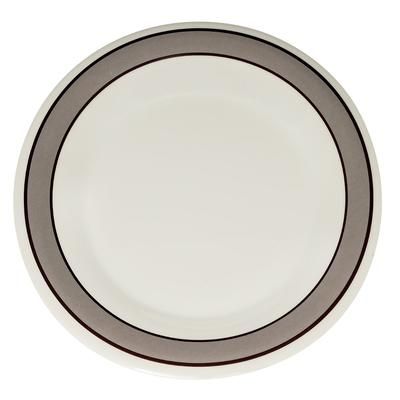 GET WP-12-CA 12" Round Melamine Dinner Plate, White, Diamond Cambridge