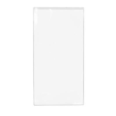 Risch 100 5.5X11 Single Pocket Vinyl Menu Cover, 5 1/2"W x 11"H, Clear, Case of 48
