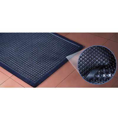 Cactus Mat 2502-30120 Bubble-Eze Safety Mat - 2 1/2' x 10', Rubber, Black, Anti-Fatigue Mat