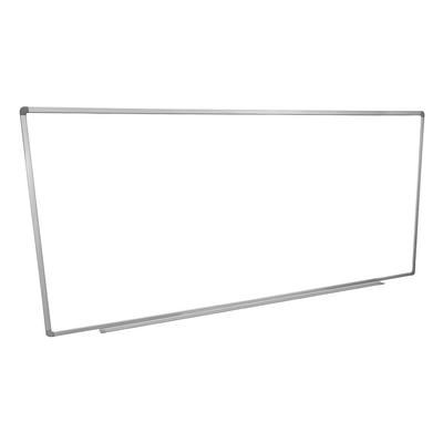Luxor WB9640W 96" x 40" Painted Steel Magnetic White Board w/ Aluminum Frame & Tray