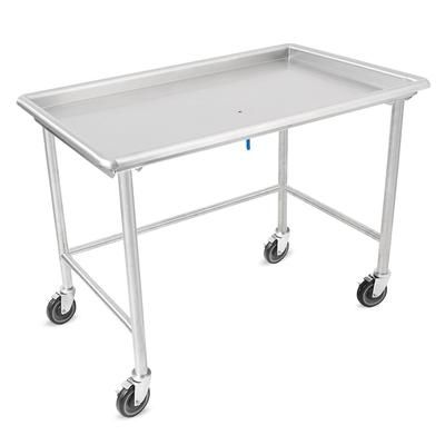 John Boos DST6-3073SBW-C-X Mobile Sorting Table w/ 3" Raised Edge - 72 7/8"W x 30 3/8"D, Stainless Steel