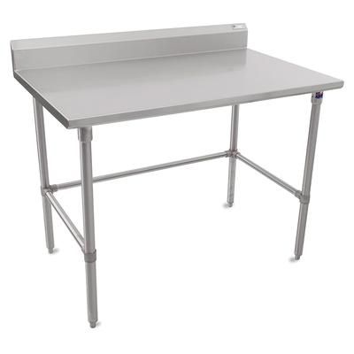 John Boos ST6R5-2436SBK-X 36" 16 ga Work Table w/ 300 Series Stainless Steel Top, 5" Backsplash, Stainless Steel Legs & Bracing