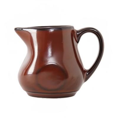 Tuxton GAR-100 4 oz TuxTrendzÂ© Artisan Creamer - Ceramic, Red Rock