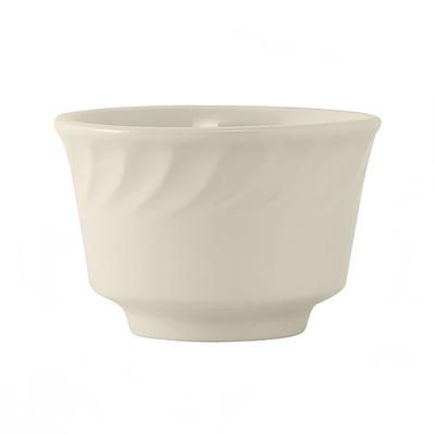 Tuxton MEB-0802 8 oz Round Meridian Bouillon Bowl - Ceramic, American White, 3 Dozen