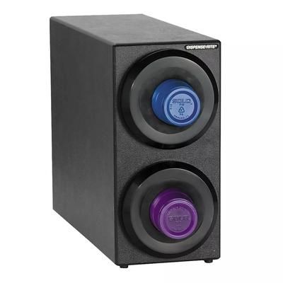 Dispense-Rite SLR-S-2BT Cup Dispenser, Cabinet, 2 Compartment, All Cup Types, Black