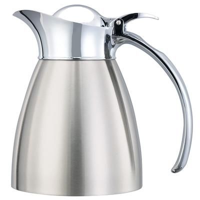 Service Ideas MAR03BS 10 oz Carafe w/ Vacuum Insulation, Brushed Stainless Finish, Silver